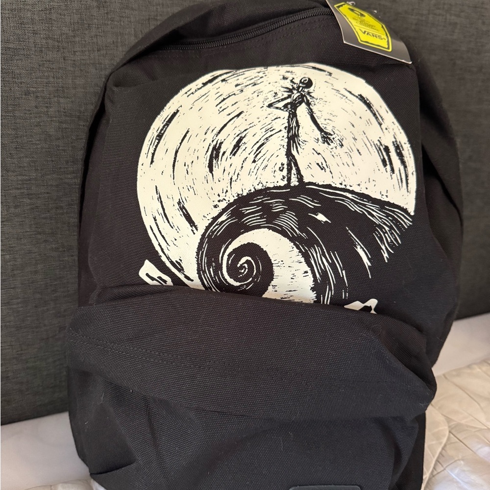 Vans Nightmare before Christmas Backpack with White Text